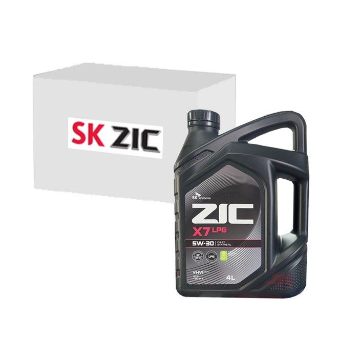 SK엔무브 지크 X7 LPG 5W30 (LPG전용, API SP, 4L x 4개), 4개, 5w30