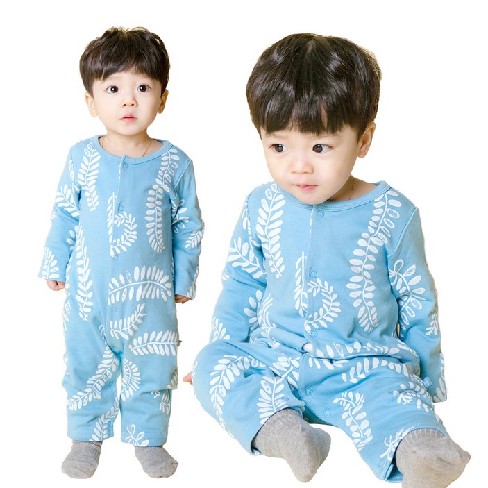 까꿍놀이터 리브우주복 북유럽풍 감성 우주복 면 100