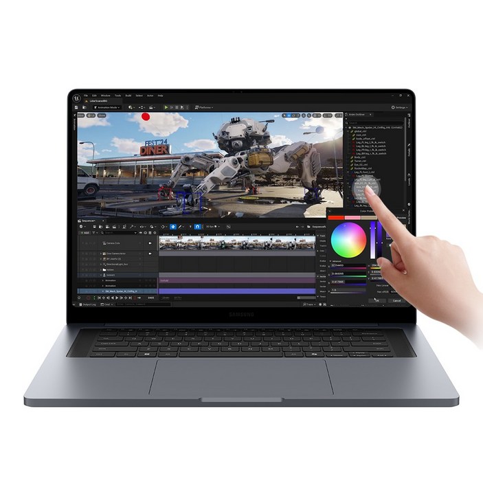 삼성전자 갤럭시북6 울트라 NT960UJH-X72A 16인치 인텔 울트라7 펜서레이크 RTX5060 WIN11 32GB 터치디스플레이 WQXGA+ 게이밍 AI노트북, NT960UJH-X72A, WIN11 Home, 32GB, 1TB, 그레이