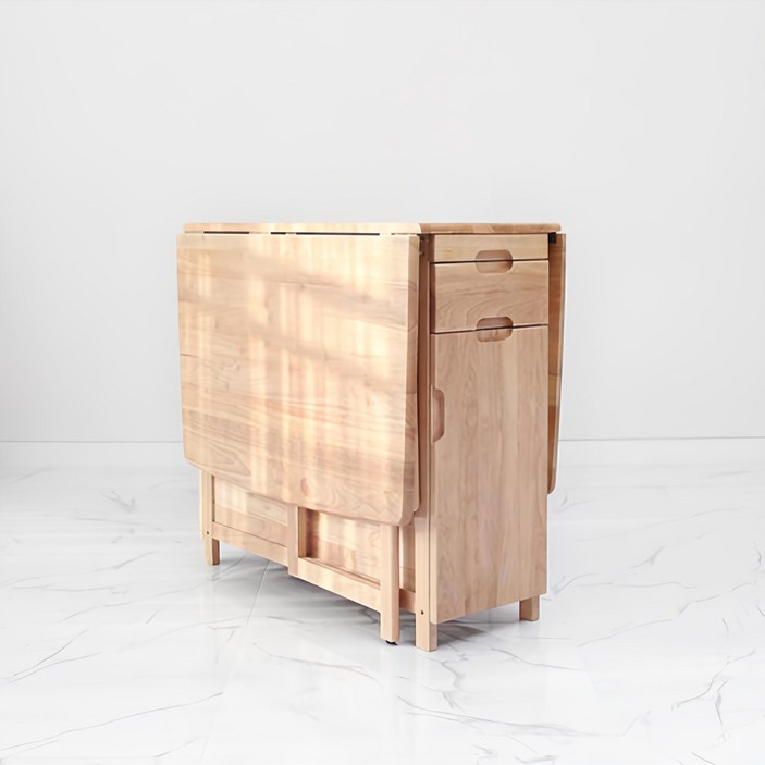 벤트리 벤느 원목 접이식 확장형 식탁 4인용 테이블 (의자 미포함)