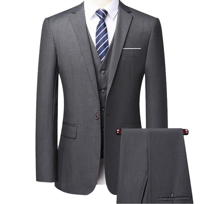 스타일닥터 2026 트렌디 남성용 정장세트 슬림핏 데일리 자켓바지조끼 세트