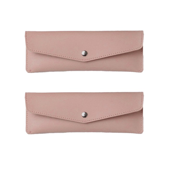 나인조이 논슬립 가죽 펜케이스, 2개, 스킨