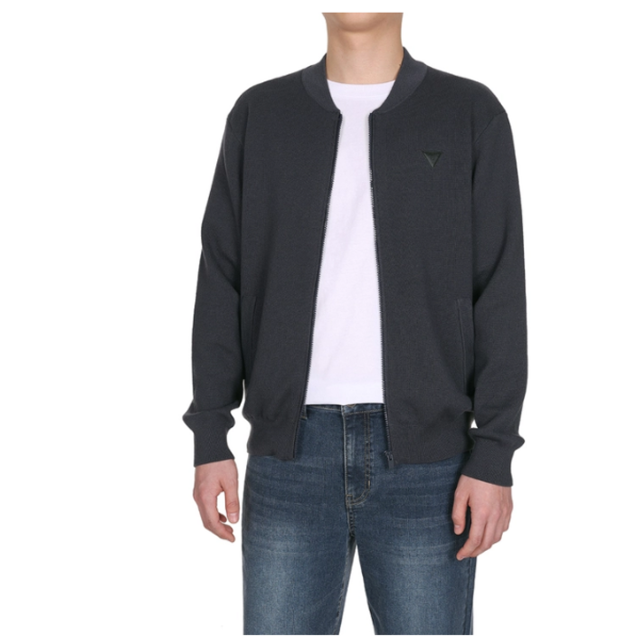 게스 남자 깔끔한 니트 가디건 집업 GMKS7