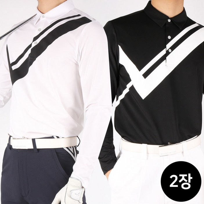 [SPM] 1+1 지발란B골프카라티셔츠 남자 스판 통기성 경량성 골프 티셔츠 긴팔티 카라티 기능성 스포츠 골프웨어 빅사이즈 지발란