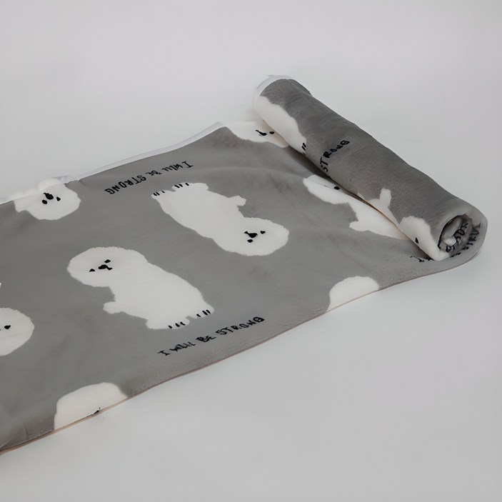 귀여운 동물패턴 극세사 캠핑  무릎담요