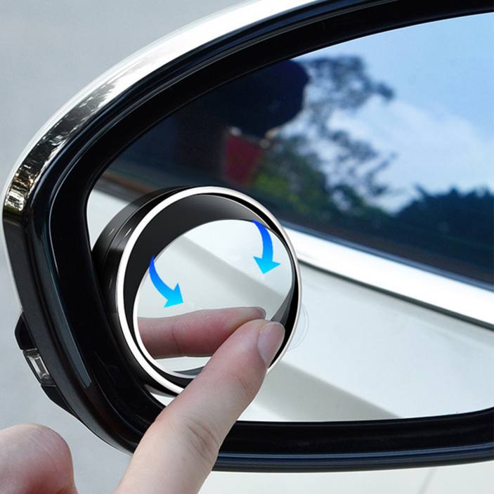 파인원 보조사이즈미러 사각지대  360도 회전 2p 세트 광각 와이드 주차 초보운전