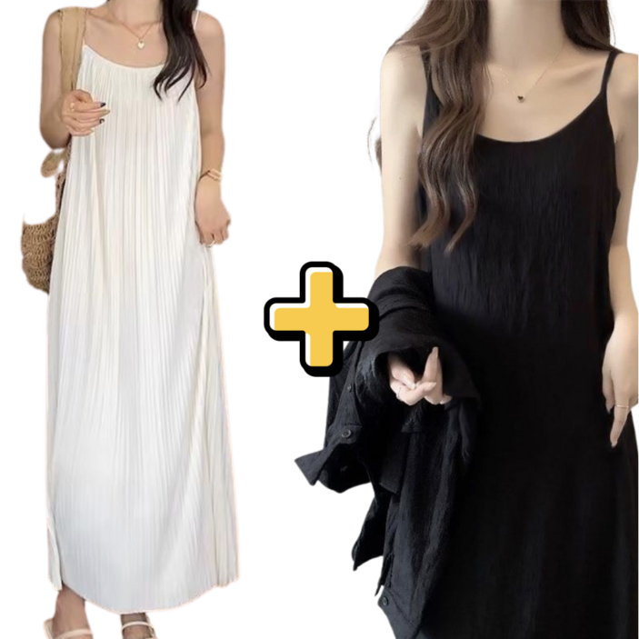 [1+1] 여성원피스 끈원피스 나시원피스 끈나시원피스 롱원피스