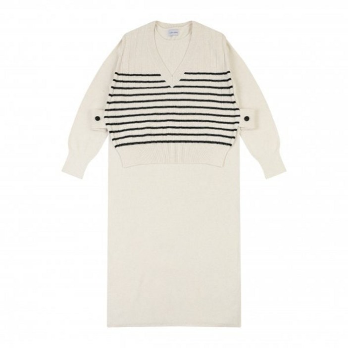 코데즈컴바인 여성 니트 조끼 스트라이프니트 베스트 원피스 CJAKO301W1