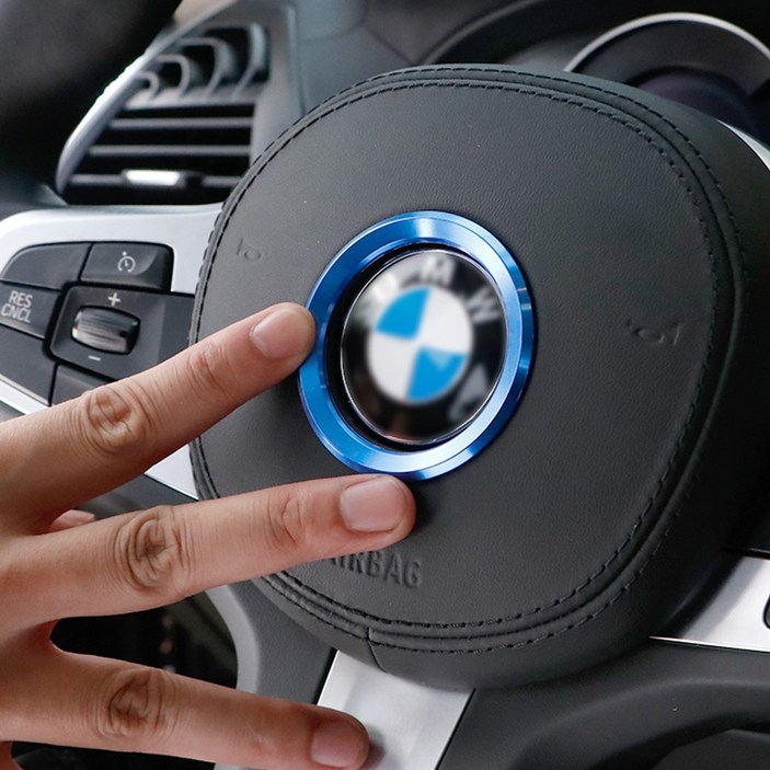 BMW 핸들 몰딩 호환 용품, 실버, 핸들버튼