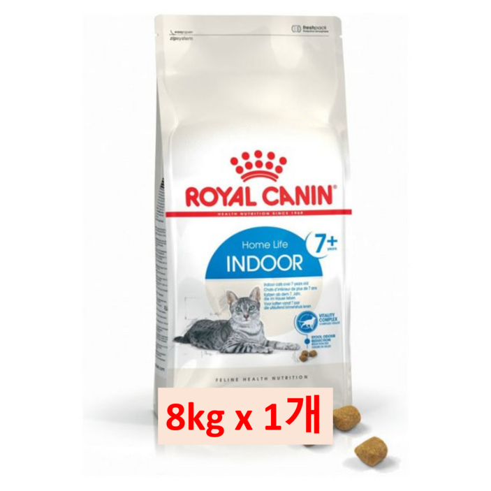 로얄캐닌 인도어 고양이사료 2kg, 1개, 8kg
