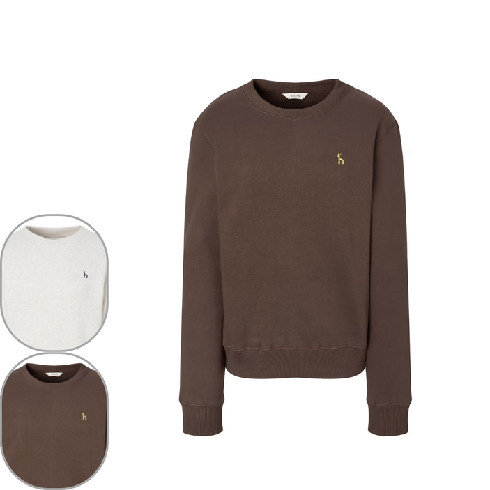 헤지스 여성 기모 스웨트 티셔츠 맨투맨 겨울