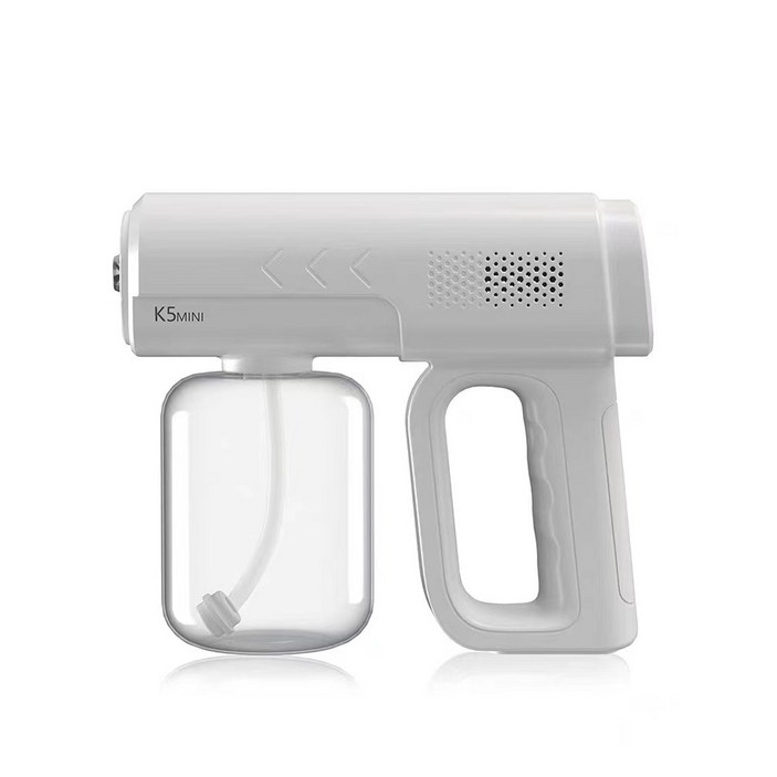 알코올 소독 총 분무기 나노 블루 라이트 분무 소독 기계 휴대용 가정용 실내 공기 소독 K5mini