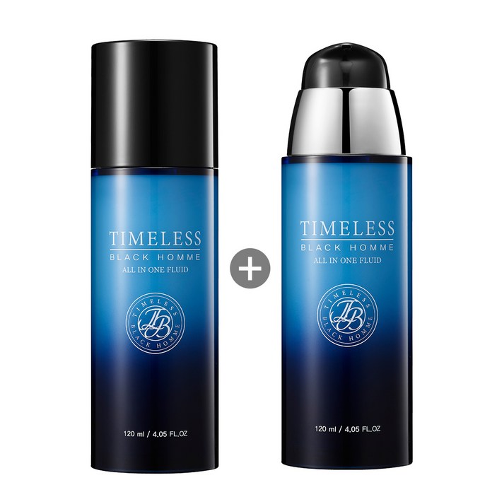 에스엔피 타임리스 블랙 옴므 올인원 플루이드, 120ml, 2개