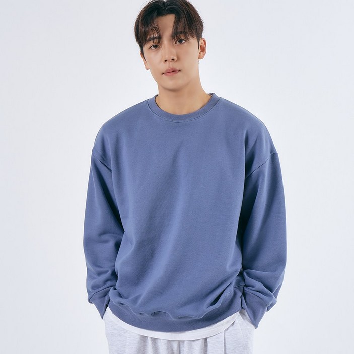 엘엑스티 퀄리티 좋은 국내생산 면100 오버핏 무지 헤비웨이트 맨투맨 티셔츠