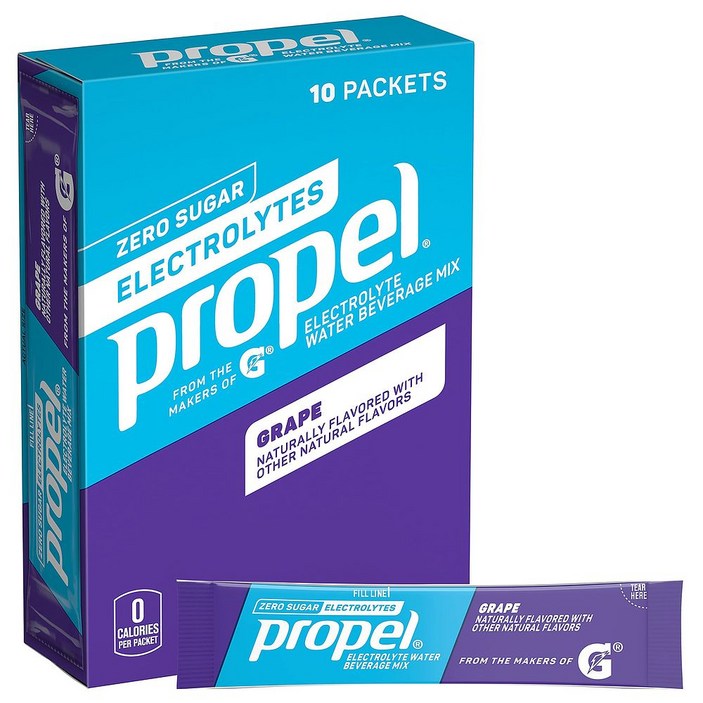프로펠 프로펠 게토레이 파우더 스틱 포도 10개입 10팩 Propel Powder Packets Grape