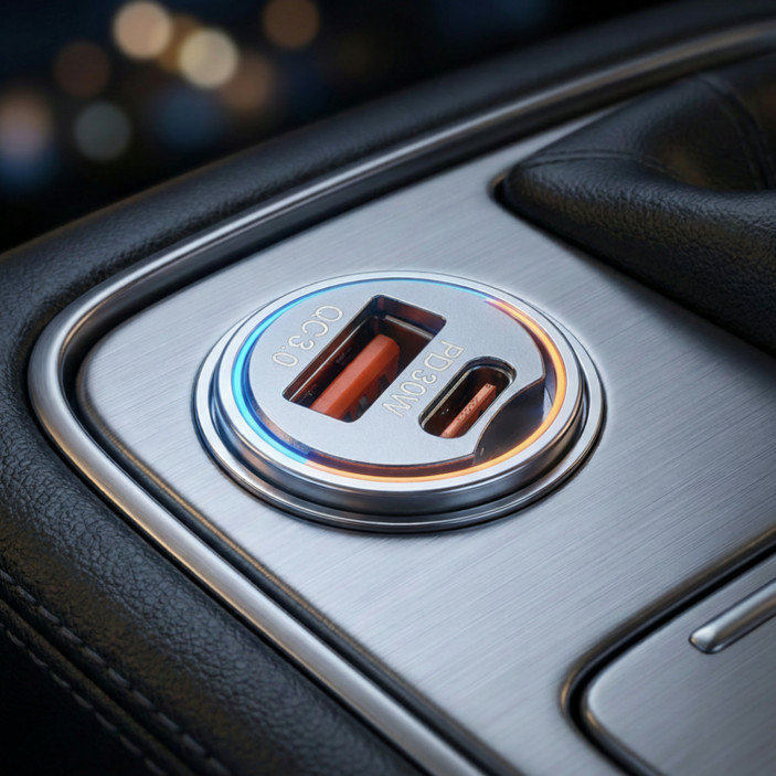 세븐케이 차량용 QC3.0 PD 고속충전 C타입 멀티 매립형 시거잭