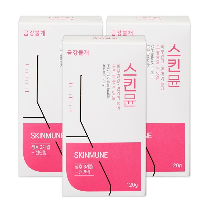 강아지 피부 영양제 반려견 애견 피부염 피부병 모발 피모 털빠짐 아토피 영양제, 피부/털개선, 3개, 오리&연어 혼합맛