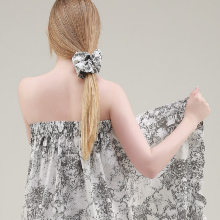 로로얼로이 여성 샤워가운 골프가운 에뜨블랑 목욕가운 호텔 로브 탑가운, 1개, 그레이