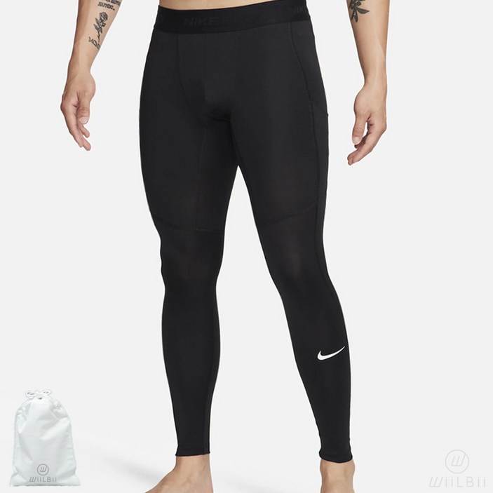 나이키 남성 프로 레깅스 포켓 타이즈 드라이핏 신축성 헬스+WB짐색가방