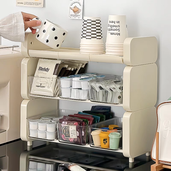 ZOZOFO 다용도 티백 커피 보관함 티타임 소품 정리함 탕비실 수납함