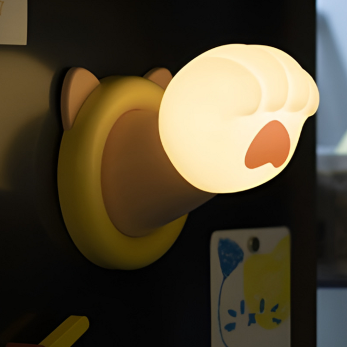 바투하루 고양이 터치 무드등 수유등, 핑크노랑