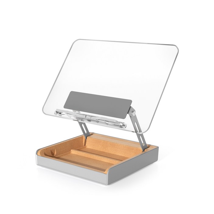 일상연재 투명 아크릴 수납형 독서대 높이조절