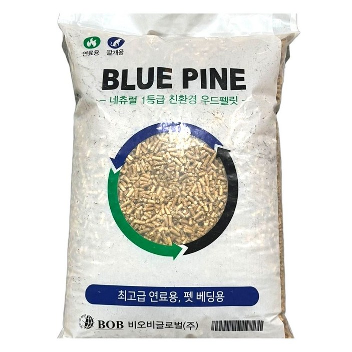 자재1번가 프리미엄 우드펠렛 블루파인 목재펠렛 캠핑 난로용 고양이베딩
