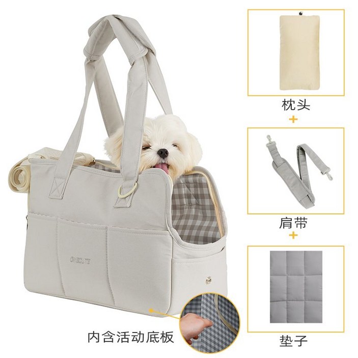 강아지 이동가방 통기성 쿠션 소프트백 숄더백 어깨