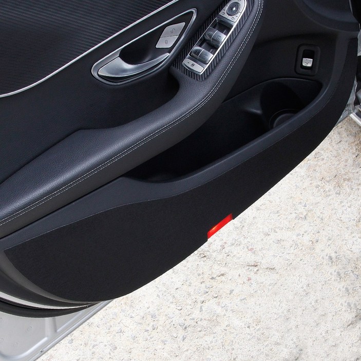 C클래스 도어 하단 스크레치 방지 커버 몰딩 스티커 2014년2021년 호환 용품, W205 도어커버 레드, 도어