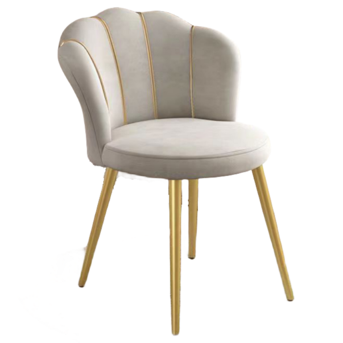 BOSUN 골드 벨벳 인테리어 의자 등받이 화장대의자 예쁜의자 디자인 카페 식탁의자
