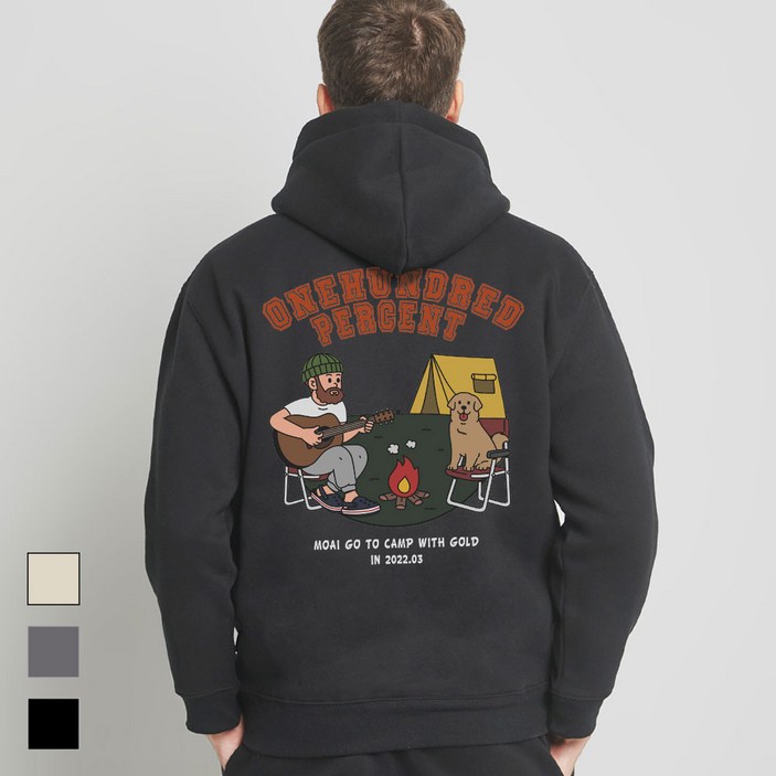 OHP 작품을 입는다 기모 후드 best3