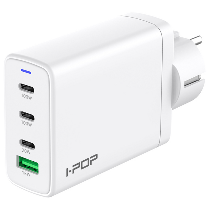 아이팝 GaN 120W 초고속 PD USB 4포트 충전기 PPS USB 노트북 어댑터 초고속충전 AC-03, 화이트, AC-03