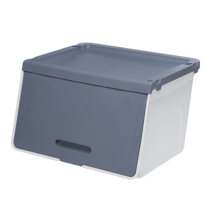 루맥스 슬라이딩 리빙박스 슬림형 소형, 그레이, 1개