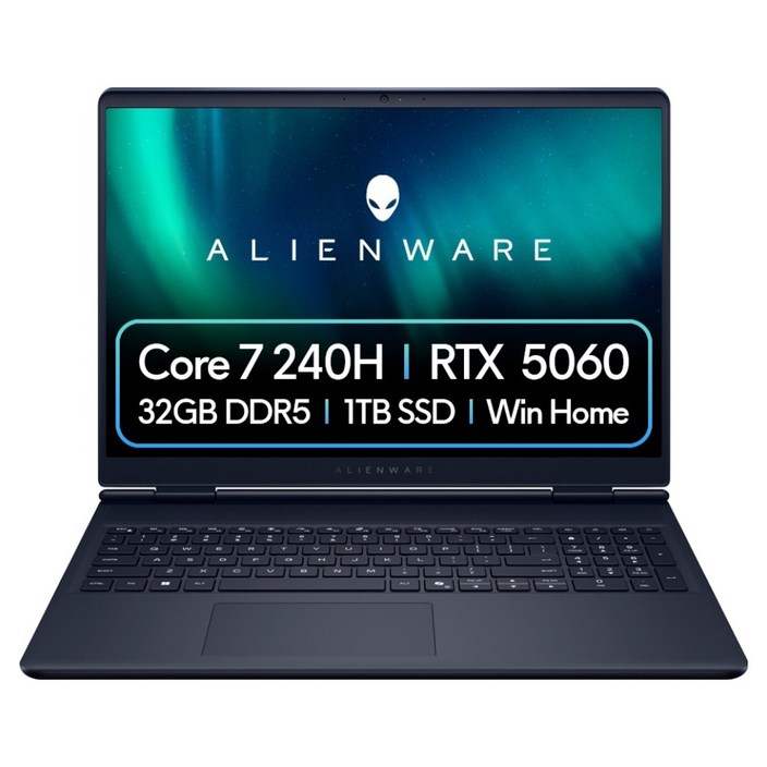 델 2025 에일리언웨어 오로라 16 코어7 인텔 14세대 지포스 RTX 5060