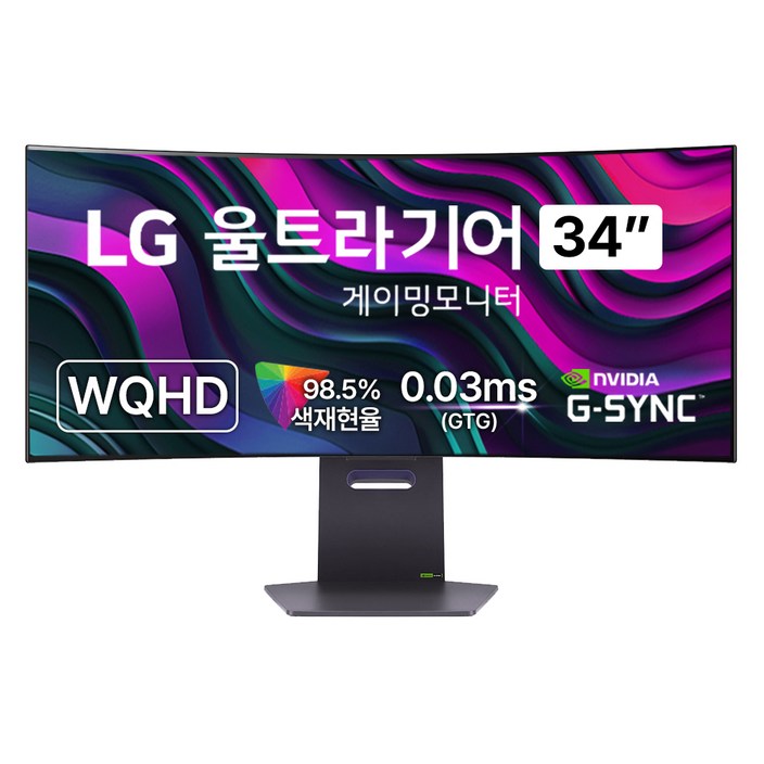 LG전자 WQHD 울트라기어 게이밍 모니터, 86.2cm, 34GS95QE LG전자 WQHD 울트라기어 게이밍 모니터, 86.2cm, 34GS95QE
