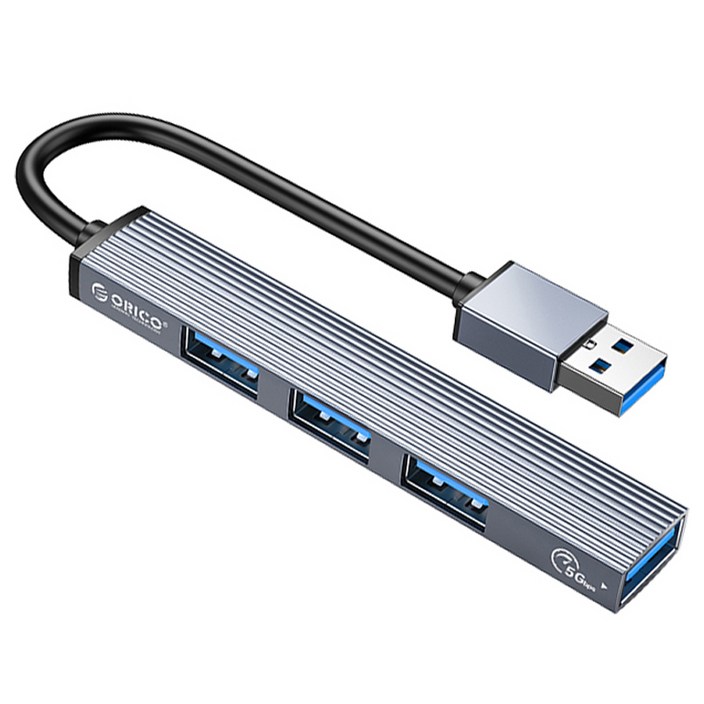 오리코 A타입 4포트 알루미늄 USB3.0 앤 USB2.0 USB 허브