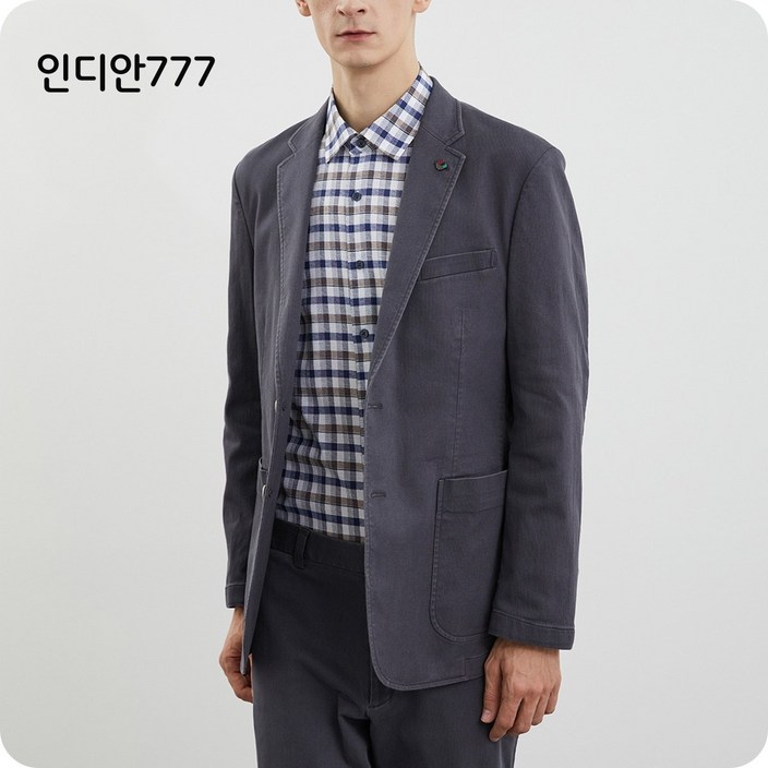 인디안 [25년봄 이월 최저가] 면혼방 가먼트워싱 스트레치 고급 자켓 777-1361-FU4S