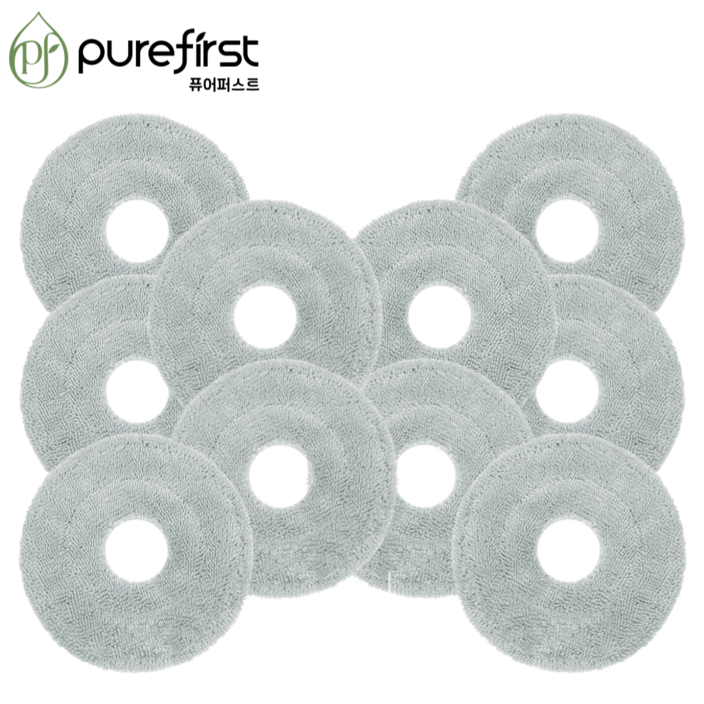 퓨어퍼스트 로보락 Qrevo Curv 걸레 교체용 리필 호환, 10개, 미세모 퓨어퍼스트 로보락 Qrevo Curv 걸레 교체용 리필 호환, 10개, 미세모
