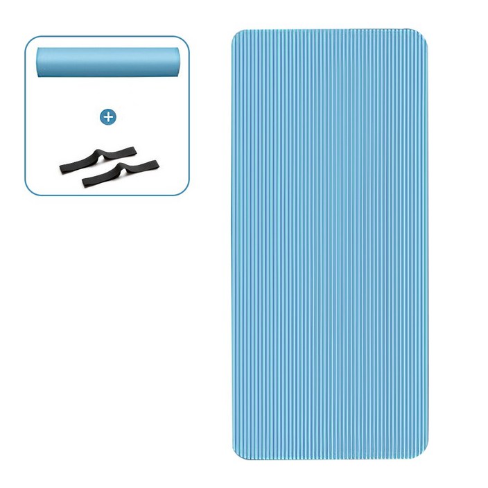 Auxamy 운동매트 두꺼운 eva요가매트 15mm, 블루, 1개