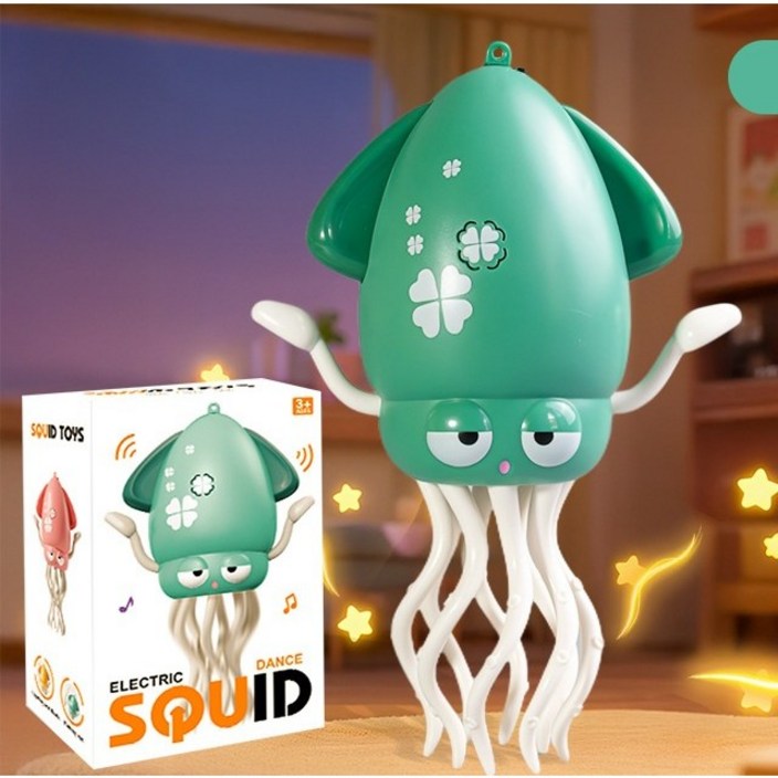하루템상점 춤추는 오징어 자동 회피 낙지 문어 장난감 피규어 음악 재생 충전식 완구 3컬러