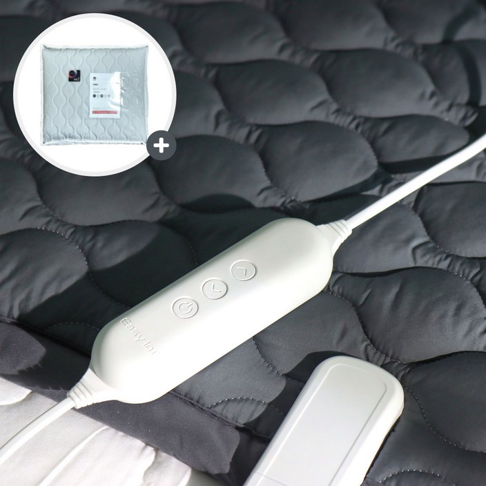 전자파없는 26년형 한일의료기 x 오테너 IOT 그래핀 탄소매트 특허받은 20온스 두툼한 카본매트, 04. 킹 분리난방 160×200, 딥네이비