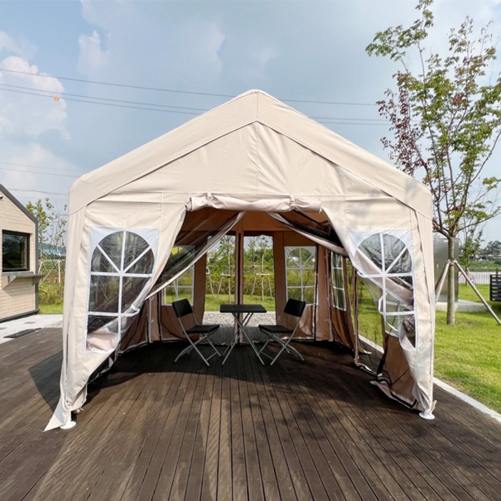 NEW_캐노피천막 텐트 몽골 캠핑 야외 옥상 테라스