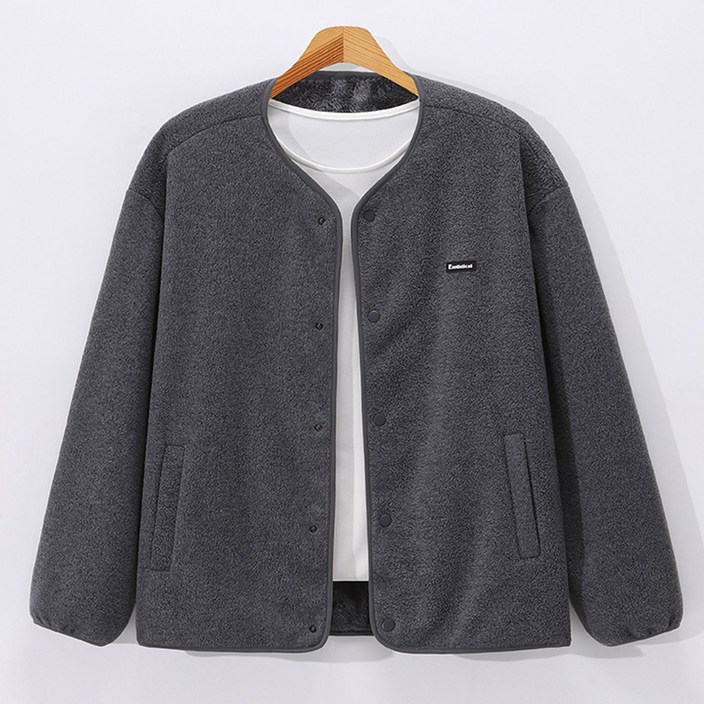 후앙스 후리스 버튼 가디건 남녀공용 플리스 자켓 SPJP6373