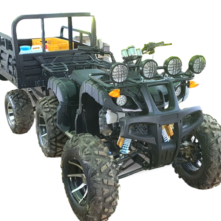 베리아므 농업용 트레일러추가 4륜 오토바이 ATV 수륙양용차 사발이 산악 미니 소형 바이크, 250cc 12인치바퀴+중량트레일러