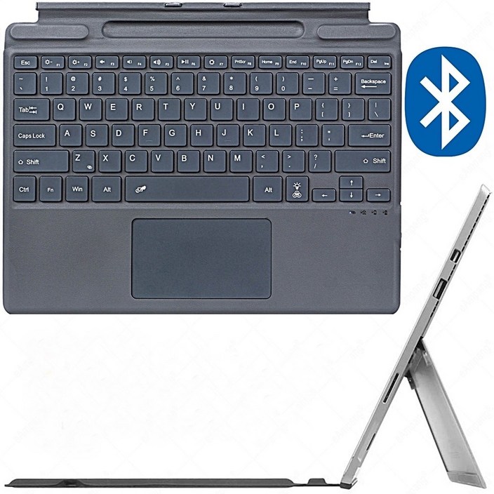 마이크로소프트 서피스 시그니처 키보드 한글 레이저각인  키보드타입 커버  태블릿  PC 커버   7칼라 백라이트 PC 전용 키보드   Pro 8 전용  Pro 3~7 전용