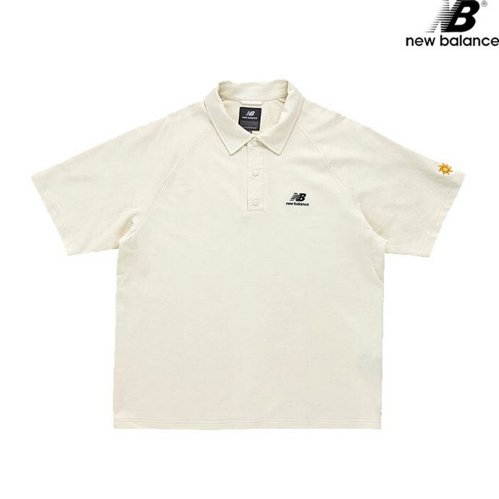 뉴발란스  NBNFC22503-CM COURT CLUB 루즈핏 카라티 남녀공용 반팔티 티셔츠