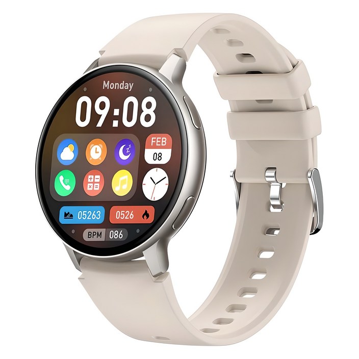 젤센 웨어러블 스마트 에어엑스 워치6, 스타라이트, 3.5cm, GPS