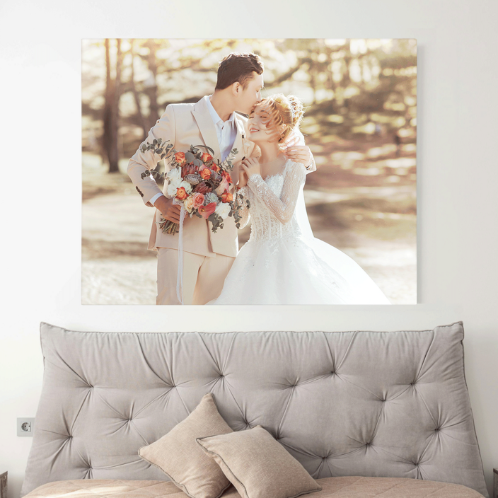 특대형 직사각형 벽걸이용 메탈액자 웨딩사진 가족사진 반려동물 전시 포토테이블 주문제작 맞춤제작, 1개