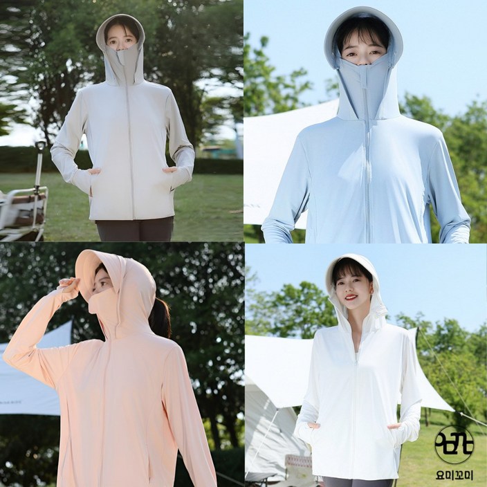 요꼬미 여성 자외선차단 UV차단 후드집업 바람막이 래쉬가드