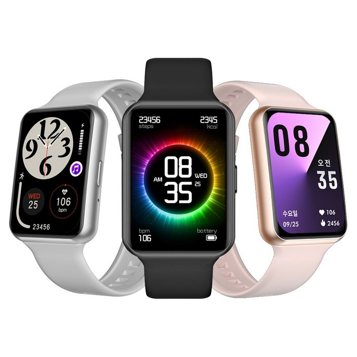 코아코리아 티니2 TINI2 스마트워치형 스마트밴드 Smart Band, 블루투스, 4.4cm, 티니2 블랙